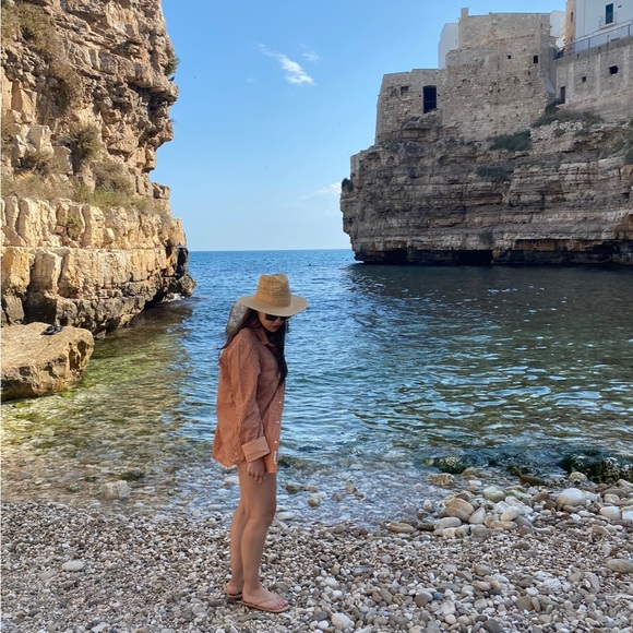 Orange Striped Oversized Shirt - Picture 2 of 6